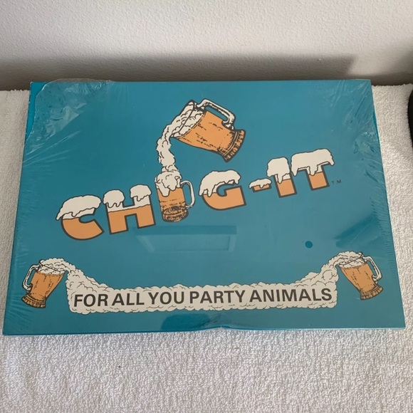 NEW 1987 Chug It Board Game drinking party Summer Pool Party  SEALED! - Picture 1 of 5
